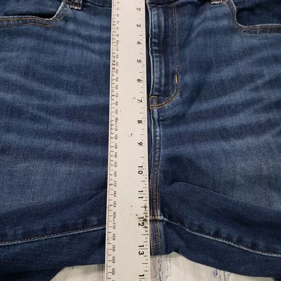 American Eagle WOMENS 14 LONG Curvy Hi Rise Jegging Blue Next Level Stretch - Picture 5 of 14